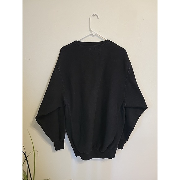 Steve and Barrys Crew Sweatshirt Mens L Black DORK Grandpas Vintage Long Sleeve - Picture 5 of 5